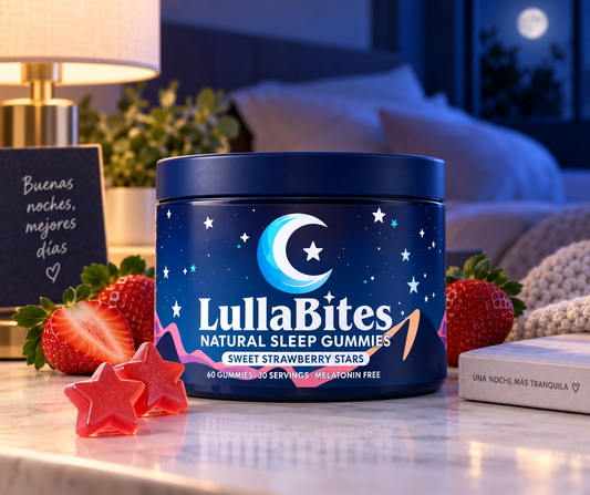 LullaBites™ – Gomitas para Dormir de Fresa | Sin Melatonina 🌙
